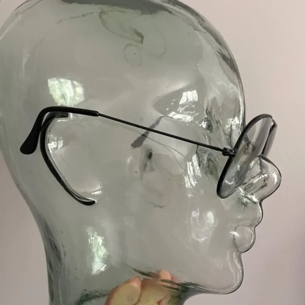 Vintage B&L Ray Ban Black Large Aviator Glasses Frames - 58-14, USA 🇺🇸